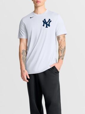 New York Yankees Nike White Fuse Wordmark T-Shirt